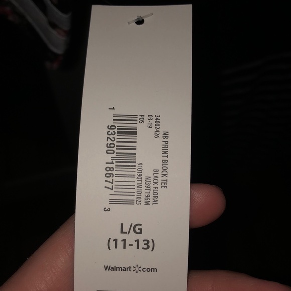 •Floral/stripped tee• - Picture 3 of 3